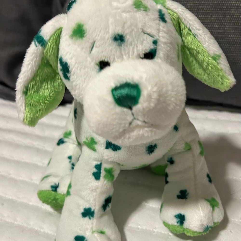 Webkinz Clover Puppy Plush Retired St. Patrick’s Day.  No Code.  Smoke Free Home